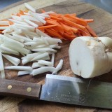 Palitos de zanahoria y nabo