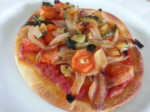 mini pizza vegana